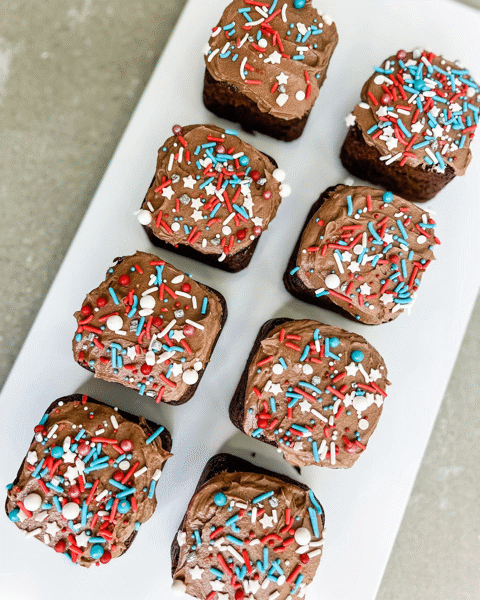 2- Brownie Bites (add your own frosting & sprinkles)