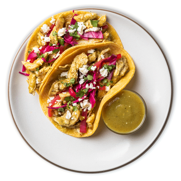 Chicken Tinga Tacos with Hatch Chile Salsa