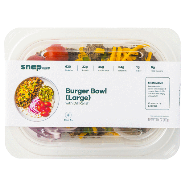 Burger Bowl with Dill Relish (Large) Container