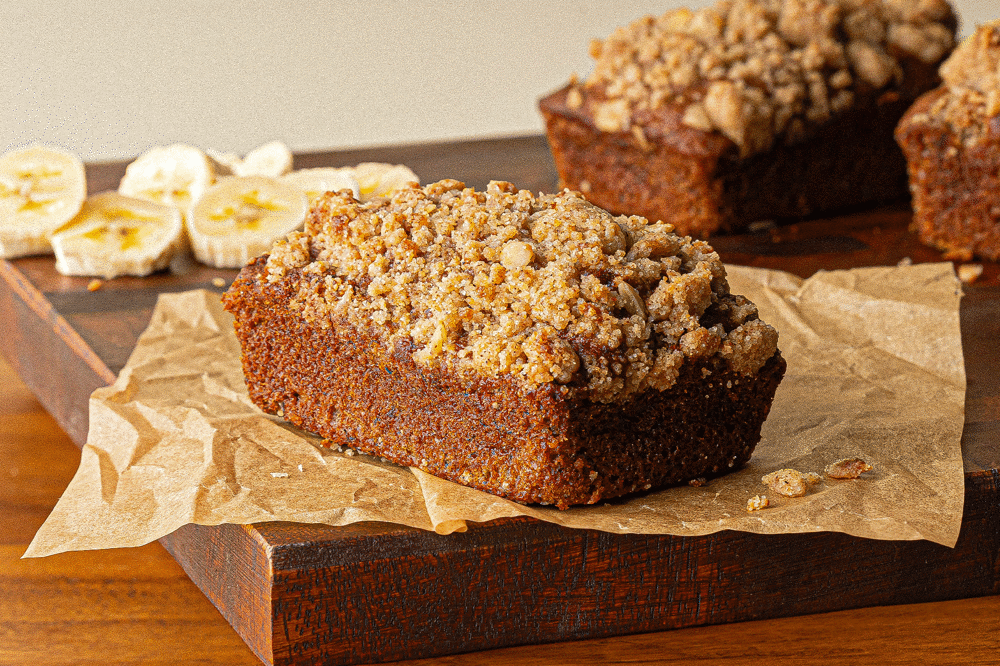 Banana Bread with Oat Streusel