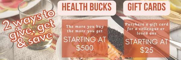 2 ways to save Health Bucks and Gift Cards