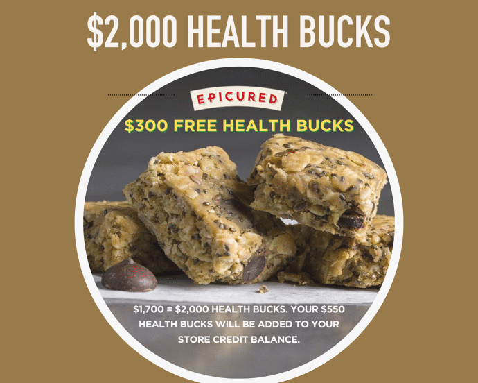 Health Bucks Buy $1700 Get $2000