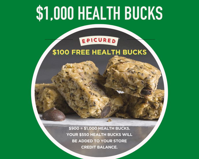 Health Bucks Buy $900 Get $1000