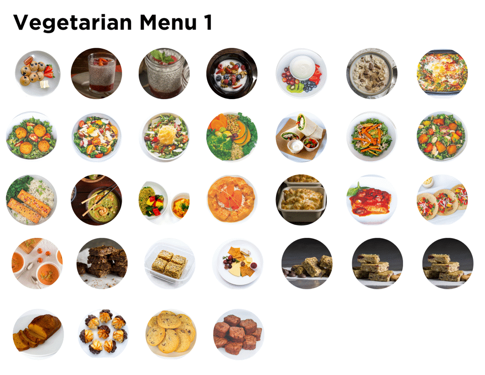 Vegetarian Menu Cycle 1